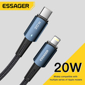 Essager PD 20W USB Type C kábel iphone 14 13 12 Pro Max Mini Xs Xr X 8 iPad MacBook gyorstöltő villámkábelhez