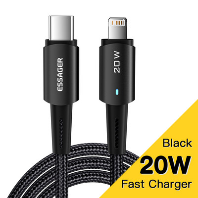 Essager PD 20W USB Type C kábel iphone 14 13 12 Pro Max Mini Xs Xr X 8 iPad MacBook gyorstöltő villámkábelhez