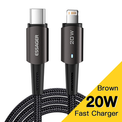 Essager PD 20W USB Type C kábel iphone 14 13 12 Pro Max Mini Xs Xr X 8 iPad MacBook gyorstöltő villámkábelhez