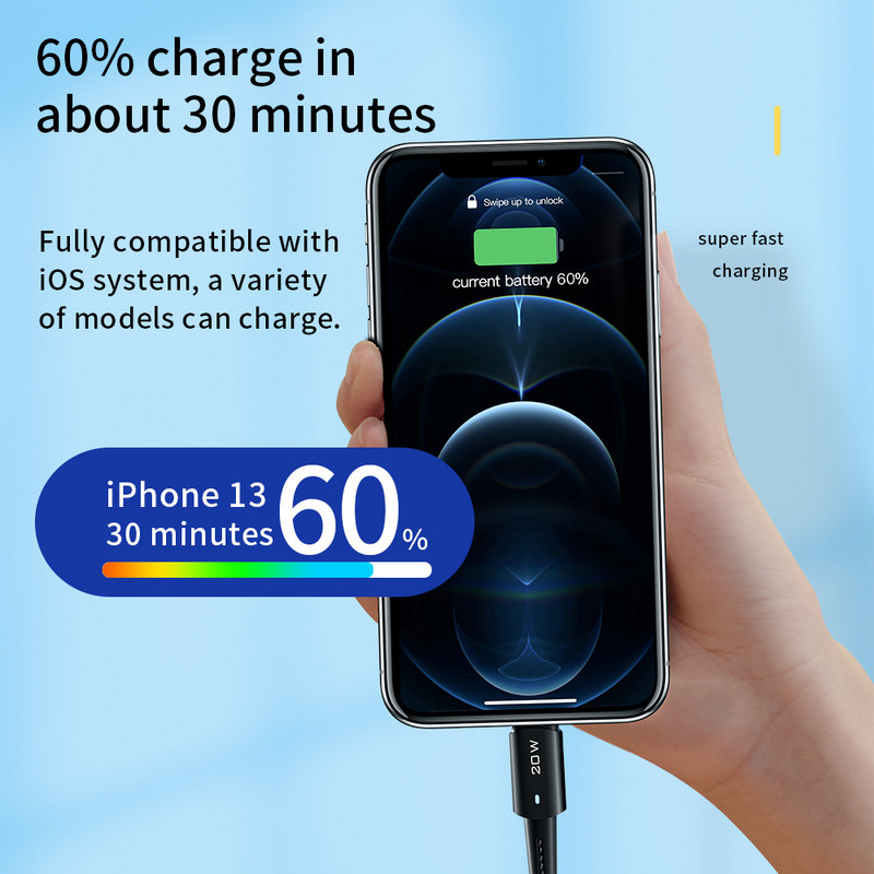 Essager PD 20W USB Type C kábel iphone 14 13 12 Pro Max Mini Xs Xr X 8 iPad MacBook gyorstöltő villámkábelhez