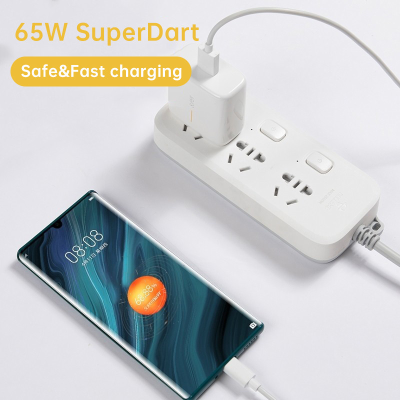 6.5A Super Dart VOOC Original 65W Charge Type-C Kabelis USB C Greitas įkrovimas, skirtas Realme GT 2 9 Pro 8 7 X50 OPPO Find X2 Reno 3 30W