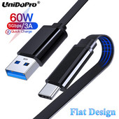 1M USB 3A Flat Type C Brzi podatkovni kabel za punjenje za Samsung S22 S21 S20 FE Xiaomi Redmi Note 11T 11 10 9T 9S 9 8 Pro Noodle kabel