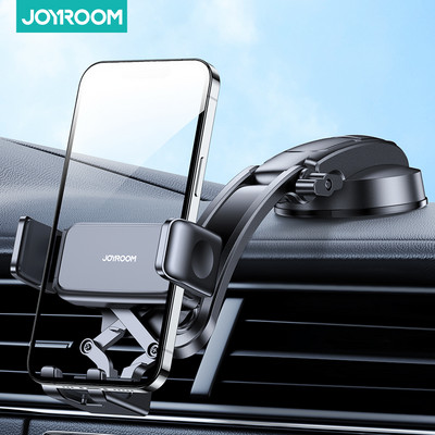 Joyroom Табло за автомобил Държач за телефон 360° изглед Механичен държач за мобилен телефон в кола Поддръжка на мобилен телефон Преносим държач за кола Sucker
