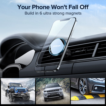 Joyroom15W Qi Magnetic Car Charger Wireless Charger Phone Support για iPhone 12 Pro Max Ασύρματη φόρτιση θήκη τηλεφώνου αυτοκινήτου για iPhone 12