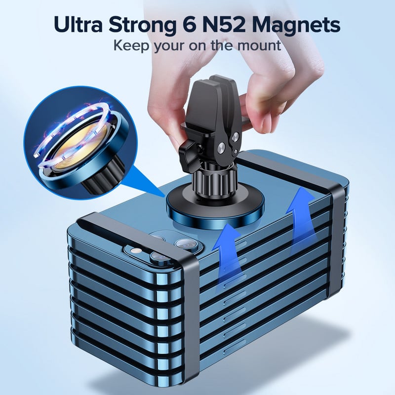 Joyroom15W Qi magnetski bežični punjač za automobil, držač telefona za iPhone 12 Pro Max bežično punjenje, držač za telefon za automobil za iPhone 12