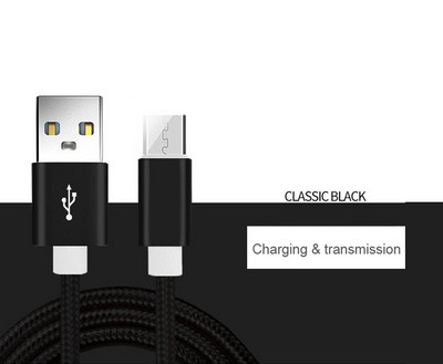 Greitas įkrovimas C tipo USB C laidas 1m 2m 3m nailoninis laidas skirtas iPhone 13 12 Xiaomi Huawei Samsung iPad Vivo iPhone įkroviklio laidas