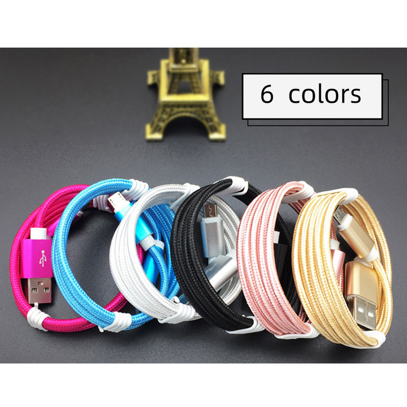 Greitas įkrovimas C tipo USB C laidas 1m 2m 3m nailoninis laidas skirtas iPhone 13 12 Xiaomi Huawei Samsung iPad Vivo iPhone įkroviklio laidas