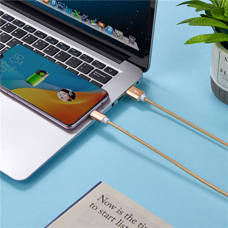 Greitas įkrovimas C tipo USB C laidas 1m 2m 3m nailoninis laidas skirtas iPhone 13 12 Xiaomi Huawei Samsung iPad Vivo iPhone įkroviklio laidas