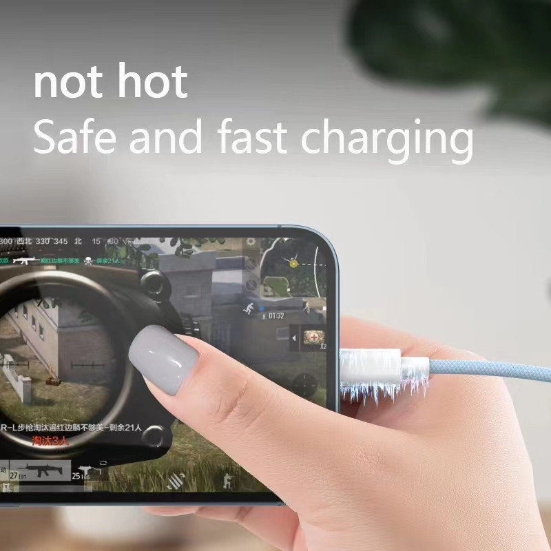 3A PD 20W USB-A – USB-C kábel Gyorstöltés 480Mbps OD3.8 gyorstöltő adatkábel iphone 8/XS/XR/12/13 töltőkábelhez