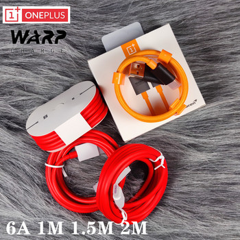 Оригинален Oneplus 9 9R Nord 2 N10 CE 5G Warp Charge Type-C Dash Cable 6A Fast Charge One Plus 8 7 Pro 7t 7 T 6t 9RT Warp Charger