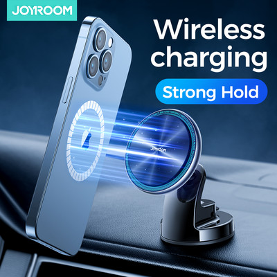 „Joyroom Blue Light“ magnetinis automobilio telefono laikiklis Greitas belaidis įkroviklis skirtas „iPhone 13 12 Pro Max“ automobiliniam įkrovikliui, metaliniam telefono laikikliui, automobiliui