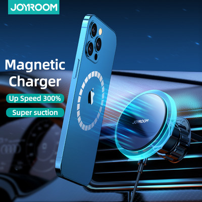 Joyroomi magnetiline juhtmevaba laadija autotelefoni hoidik iPhone 13 12 Pro Max Mini kiire juhtmevaba laadimise autolaadija telefonihoidja jaoks