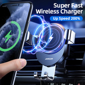 Încărcător fără fir Joyroom 15W Suport de mașină pentru Suport de aerisire Suport telefon de mașină Încărcător de încărcare fără fir rapid cu infraroșu inteligent