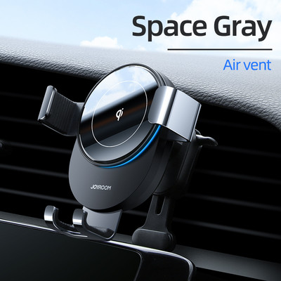 Încărcător fără fir Joyroom 15W Suport de mașină pentru Suport de aerisire Suport telefon de mașină Încărcător de încărcare fără fir rapid cu infraroșu inteligent