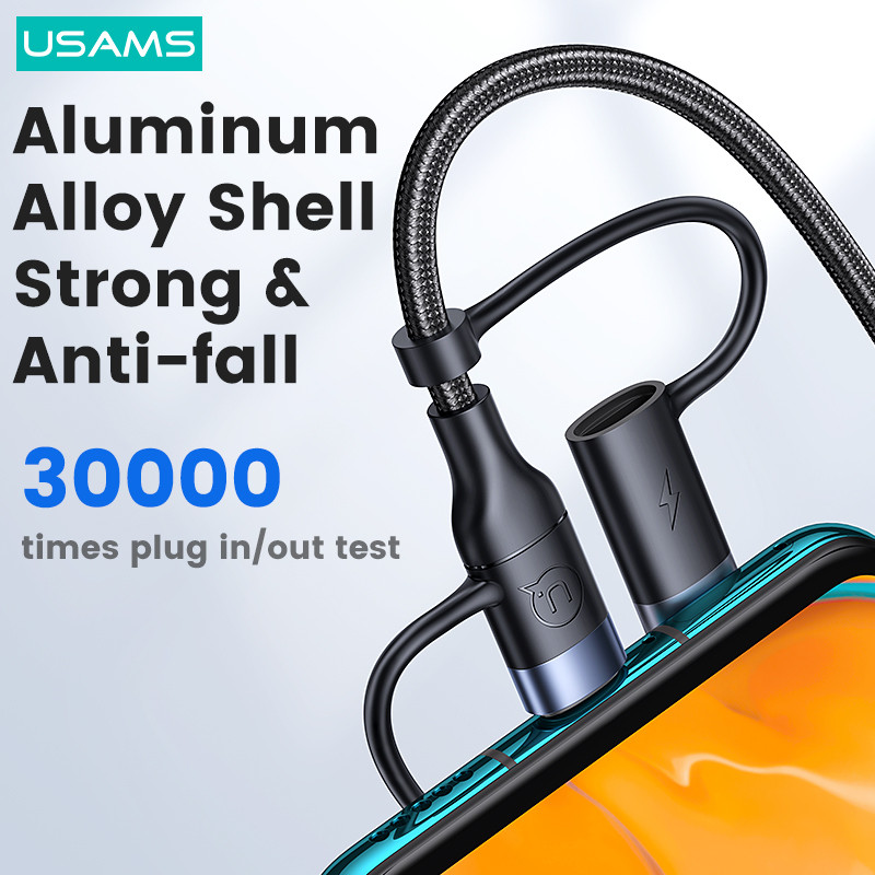 USAMS U62 60W 3 u 2 kabel za brzo punjenje podatkovni kabel za iPhone 14 13 12 Mini Pro Max MacBook iPad Air Pro Huawei Xiaomi Samsung