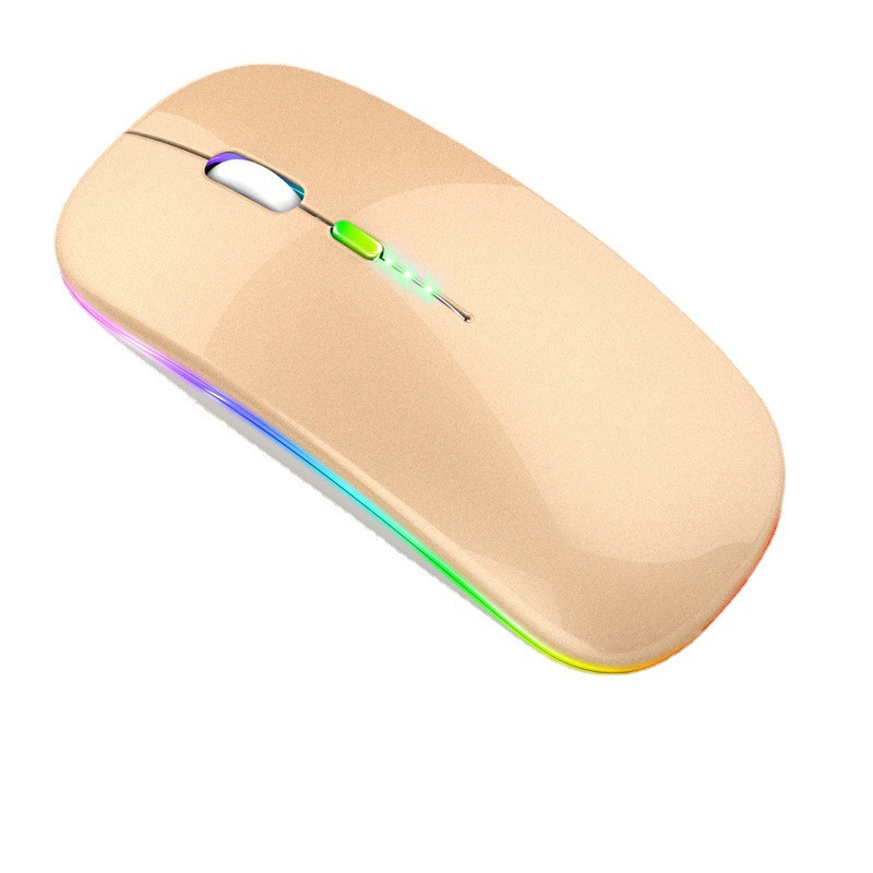 Új Bluetooth vezeték nélküli egér USB újratölthető RGB egérrel számítógéphez Laptop PC Macbook Gaming Mouse Gamer 2,4 GHz Portable M