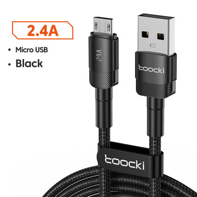 Καλώδιο Toocki Micro USB Καλώδιο δεδομένων γρήγορης φόρτισης 2M 3M για Samsung S7 Xiaomi Redmi Note 5 Pro Καλώδιο κινητού τηλεφώνου Android Micro USB