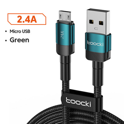 Καλώδιο Toocki Micro USB Καλώδιο δεδομένων γρήγορης φόρτισης 2M 3M για Samsung S7 Xiaomi Redmi Note 5 Pro Καλώδιο κινητού τηλεφώνου Android Micro USB