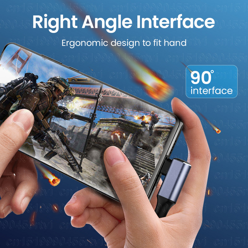 Cablu de date PD100W tip C tip C la USB C cot dublu QC4.0 5A Cablu de încărcare a telefonului Kable de încărcare rapidă pentru Samsung Xiaomi Realme