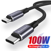 Kábel PD 100W USB C na USB typu C pre Xiaomi Redmi Note 8 Pro Quick Charge 4.0 s rýchlym nabíjaním pre MacBook Pro, dátový kábel
