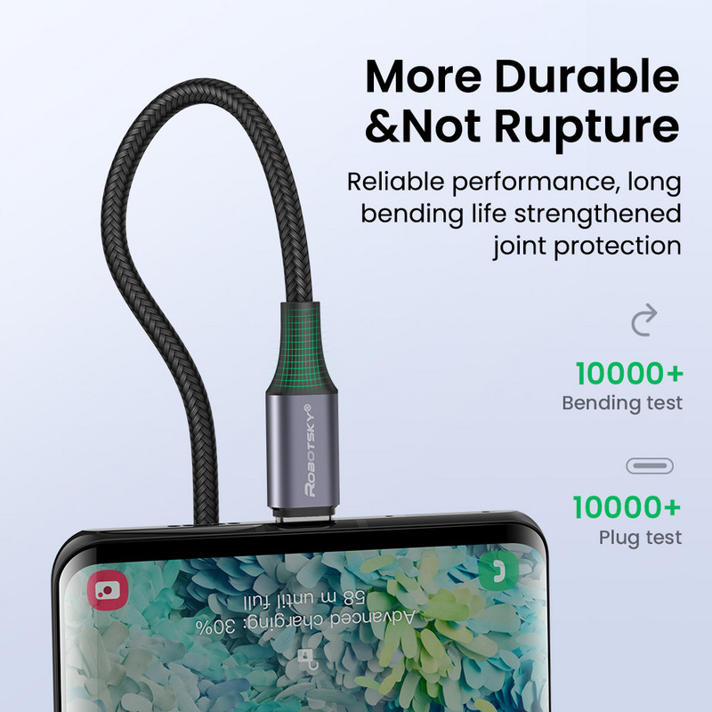 Kábel PD 100W USB C na USB typu C pre Xiaomi Redmi Note 8 Pro Quick Charge 4.0 s rýchlym nabíjaním pre MacBook Pro, dátový kábel