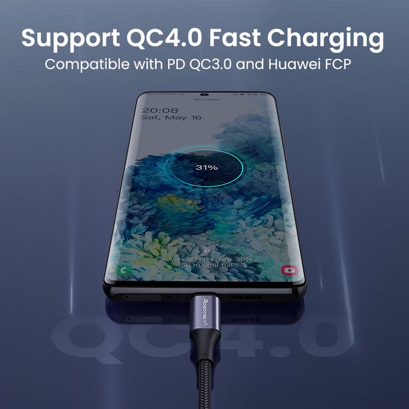 Kábel PD 100W USB C na USB typu C pre Xiaomi Redmi Note 8 Pro Quick Charge 4.0 s rýchlym nabíjaním pre MacBook Pro, dátový kábel