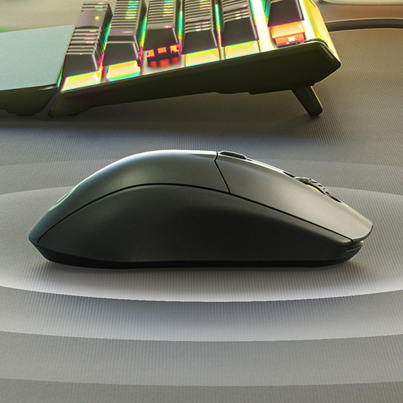 SteelSeries Rival 3 juhtmevaba mänguhiir 2,4 GHz ja Bluetooth 5,0–60 miljonit klikki 18000 CPI TrueMove Air optilise sensoriga hiired