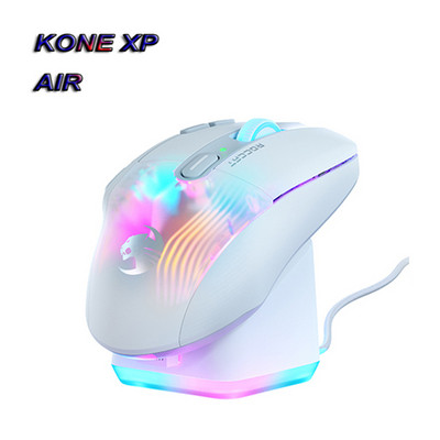 Originaal ROCCAT KONE XP Air juhtmevaba Bluetooth mänguhiire jaoks 16,8 miljonit 3D RGB mängurihiirt, 19000 DPI, Owl-Eye 2 mootor