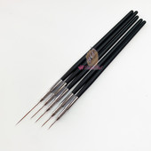 Extra Long Nail Art Liners Striping Brushes Fine Line Drawing Detail Painting Σετ εργαλείων σχεδίασης μανικιούρ ανάμειξης