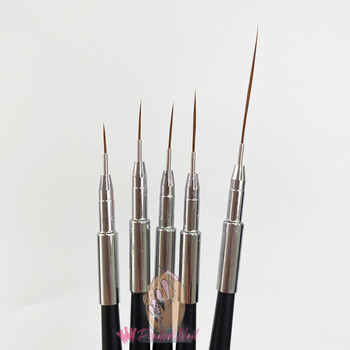 Extra Long Nail Art Liners Striping Brushes Fine Line Drawing Detail Painting Σετ εργαλείων σχεδίασης μανικιούρ ανάμειξης