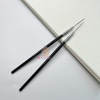 Extra Long Nail Art Liners Striping Brushes Fine Line Drawing Detail Painting Σετ εργαλείων σχεδίασης μανικιούρ ανάμειξης