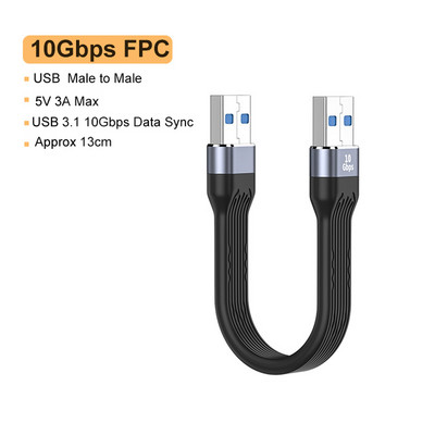 USB 4.0 Gen3 adatkábel 4K@60Hz 40Gbps PD 100W 5A USB C gyorstöltő adapter átalakító Thunderbolt 3 Type C hosszabbító kábelhez