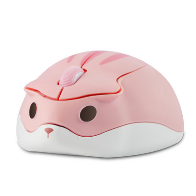 Сладка анимационна безжична мишка Ергономична оптична USB мишка Kawaii Gaming Hamster Mouse For PC Laptop Tablet Computer Gift Pink Mause
