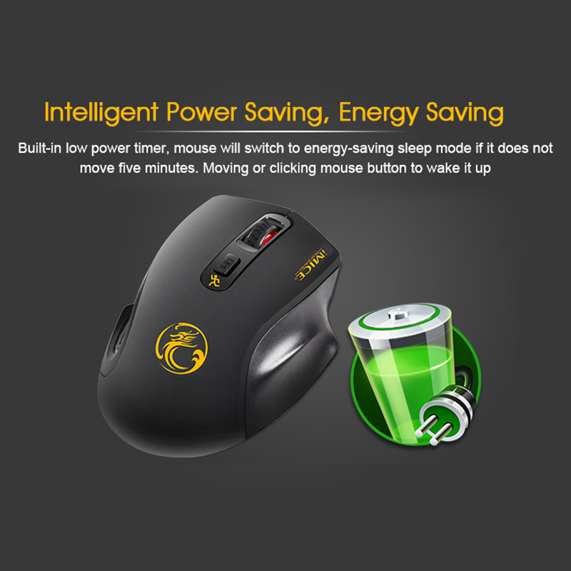 iMice Wireless Mouse 4 Buttons 2000DPI Mause 2.4G Optical USB Silent Mouse Εργονομικά ποντίκια ασύρματα για φορητό υπολογιστή Ποντίκι υπολογιστή