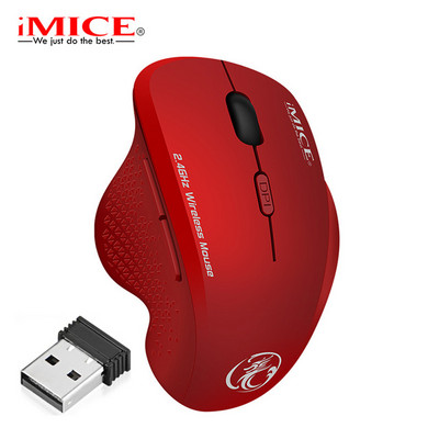 iMice Безжична мишка Компютър 2.4 Ghz 1600 DPI Ергономична мишка Енергоспестяваща Mause Оптична USB компютърна мишка за лаптоп