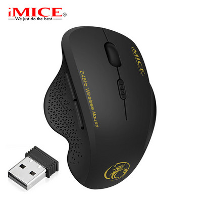 iMice Безжична мишка Компютър 2.4 Ghz 1600 DPI Ергономична мишка Енергоспестяваща Mause Оптична USB компютърна мишка за лаптоп