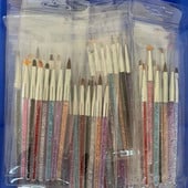 3Pcs/7Pcs Nail Art Brushes 7PCS X Professional Nylon Nail Art Brush Set (Liners, Detailers, Stripers, Ombre Brush)Nail Art Brush