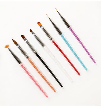 3Pcs/7Pcs Nail Art Brushes 7PCS X Professional Nylon Nail Art Brush Set (Liners, Detailers, Stripers, Ombre Brush)Nail Art Brush
