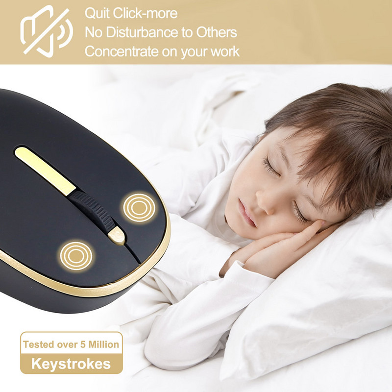 Mouse fără fir HKZA 2.4GHZ tip C Mouse USB C pentru Macbook Pro USB cu zgomot redus Computer ergonomic Mouse silențios PC Accesorii laptop