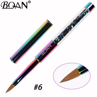 BQAN Gel Brush Körömkefe Köröm Art Ecset Vonal Festés Ecsetek Kristály Akril Vékony bélés Rajztoll Manikűr Eszközök UV Gél