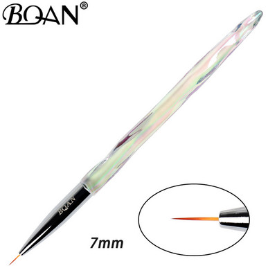 BQAN Gel Brush Körömkefe Köröm Art Ecset Vonal Festés Ecsetek Kristály Akril Vékony bélés Rajztoll Manikűr Eszközök UV Gél