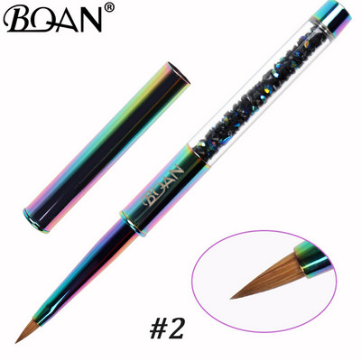 BQAN Gel Brush Körömkefe Köröm Art Ecset Vonal Festés Ecsetek Kristály Akril Vékony bélés Rajztoll Manikűr Eszközök UV Gél