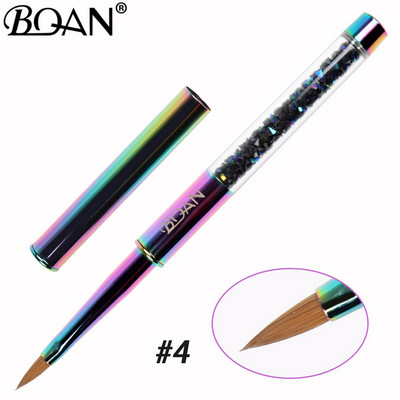 BQAN Gel Brush Körömkefe Köröm Art Ecset Vonal Festés Ecsetek Kristály Akril Vékony bélés Rajztoll Manikűr Eszközök UV Gél