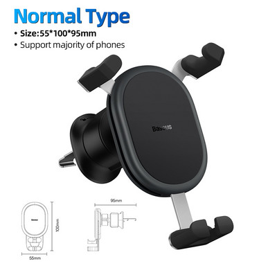 „Baseus Gravity“ automobilinio telefono laikiklis oro išleidimo angos universalus stovas mobiliajam telefonui automobilyje, laikiklis „iPhone 14 Pro Xiaomi Samsung“
