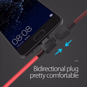 ORICO Правоъгълно огъване за телефони USB TYPE C USB кабел за зареждане за Samsung Galaxy S8 Note 8, OnePlus 2, за Xiaomi 4C USB-C