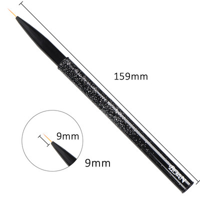 BQAN 1 KOM Kist za crtanje noktiju od ružičastog zlata Kist za UV gel Kist za nokte Kist za crtanje linija Četke za crtanje noktiju Crystal Acrylic Liner Drawing Pen Tools