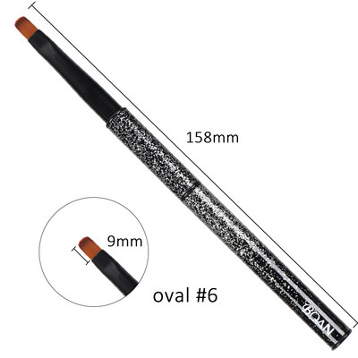 BQAN 1 KOM Kist za crtanje noktiju od ružičastog zlata Kist za UV gel Kist za nokte Kist za crtanje linija Četke za crtanje noktiju Crystal Acrylic Liner Drawing Pen Tools