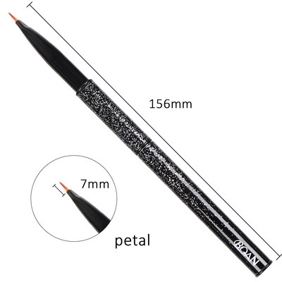 BQAN 1 KOM Kist za crtanje noktiju od ružičastog zlata Kist za UV gel Kist za nokte Kist za crtanje linija Četke za crtanje noktiju Crystal Acrylic Liner Drawing Pen Tools