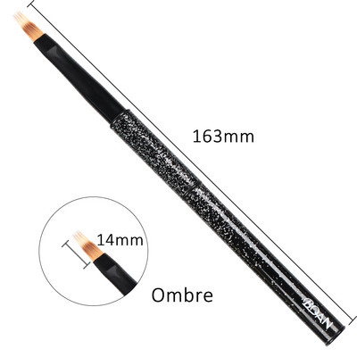 BQAN 1 KOM Kist za crtanje noktiju od ružičastog zlata Kist za UV gel Kist za nokte Kist za crtanje linija Četke za crtanje noktiju Crystal Acrylic Liner Drawing Pen Tools