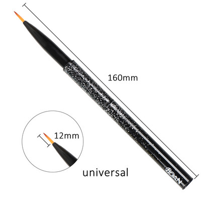 BQAN 1 KOM Kist za crtanje noktiju od ružičastog zlata Kist za UV gel Kist za nokte Kist za crtanje linija Četke za crtanje noktiju Crystal Acrylic Liner Drawing Pen Tools